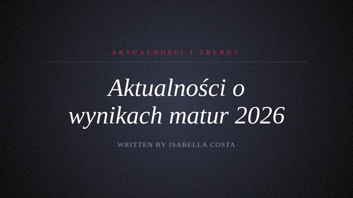 Wyniki Matur 2026: Rekordowa Liczba Zdających i Wyzwania Techniczne
